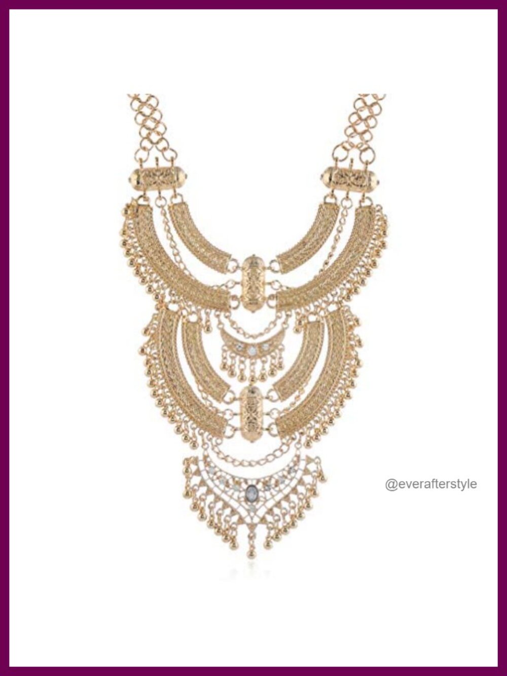 Vintage Multilayer Ethnic Choker Necklace Bohemian Indian Turkish Jewelry